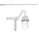 Outdoor wall lamp made of glass and aluminum Orcera