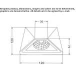 Metalowy kinkiet zewnętrzny LED Pichl