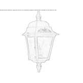 Ceramic outdoor wall lamp Andlau