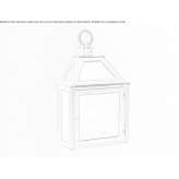 Iron outdoor wall lamp Hjaerup