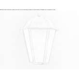 Żelazna lampa ścienna zewnętrzna Montieri