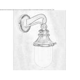 Żelazna lampa ścienna zewnętrzna Garaguso
