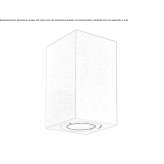 Aluminum outdoor wall lamp Revo