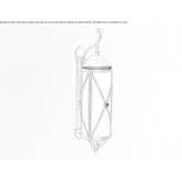 Mosiężna lampa ścienna zewnętrzna Vardaman