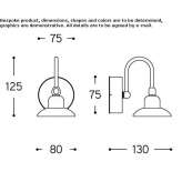 Metal outdoor wall lamp Cuango