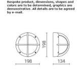 Aluminum outdoor wall lamp Overton