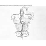 Iron outdoor wall lamp Regulice
