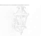 Iron outdoor wall lamp Beacon