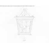 Żelazna lampa ścienna zewnętrzna Erythres