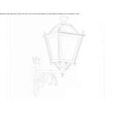 Iron outdoor wall lamp in a modern style Elysburg