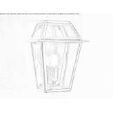Brass outdoor wall lamp Maricka