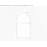 Żelazna lampa ścienna zewnętrzna Calco