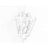 Żelazna lampa ścienna zewnętrzna Elysburg