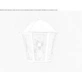 Żelazna lampa ścienna zewnętrzna Montieri