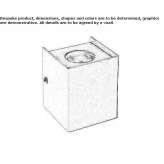 Aluminiowy kinkiet zewnętrzny LED Lututow