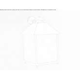 Metal outdoor wall lamp Daroca