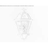 Żelazna lampa ścienna zewnętrzna Beacon