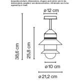 Outdoor polycarbonate ceiling lamp Balerno