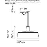 Outdoor LED ceiling lamp made of polyethylene Raettvik