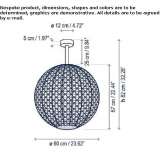 Outdoor LED ceiling lamp Topas