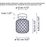 Outdoor LED ceiling lamp Topas