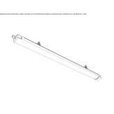 Outdoor LED ceiling lamp made of polycarbonate Talavan