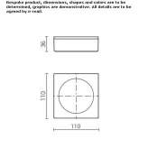 Aluminum outdoor ceiling lamp Sarstedt