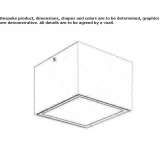 Zewnętrzna lampa sufitowa LED z aluminium Horwich