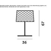 Composite material LED Outdoor table lamp Aguadas