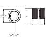 Solar powered outdoor table lamp Pinyug