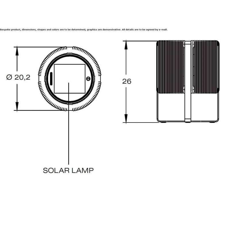 Solar powered outdoor table lamp Pinyug Solar powered outdoor table lamp Pinyug