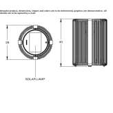 Solar powered floor lamp Pinyug