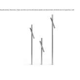 Regulowana lampa podłogowa LED z wytłaczanego aluminium Alviano