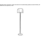 Metal floor lamp Pantoja