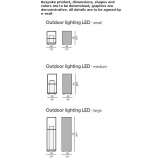 Aluminiowa lampa podłogowa LED Verfeil