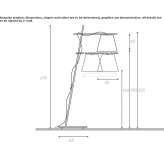 Lampa podłogowa LED z włókna szklanego Massac