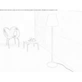 Metal floor lamp Kaarina