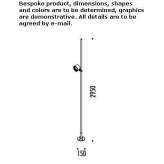 Adjustable metal LED floor lamp Bugeac
