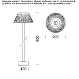 Aluminiowa lampa podłogowa LED Roeux