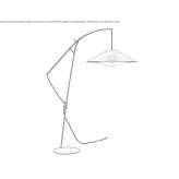 Metalowa lampa podłogowa LED i Batyline Trunding
