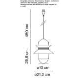 Polycarbonate floor lamp Balerno