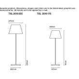 Textile LED floor lamp Century