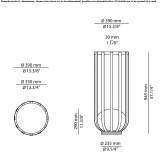 Polyethylene flowerpot/floor lamp Melida