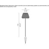 Aluminiowa lampa podłogowa Kursk