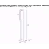 Lampa podłogowa z aluminium malowana proszkowo Dormagen