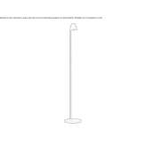 Brass LED floor lamp Hojer