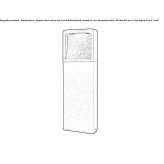 Aluminiowa lampa podłogowa LED Beskonak