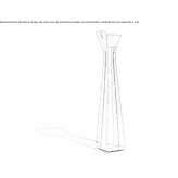 Aluminum floor lamp powered by solar energy Bottrop