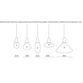Outdoor hanging lamp made of polyethylene Ogra