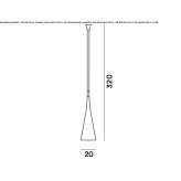 LED outdoor hanging lamp made of thermoplastic elastomer Fosston